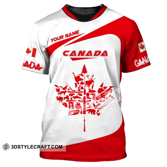 Unisex Shirt, Custom Name Canada Shirt, Canadian Pride, Canada Gift style option 2
