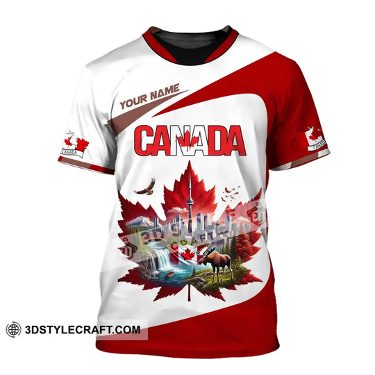 Unisex Shirt, Custom Name Canada Shirt, Canada Love T-Shirt style option 2