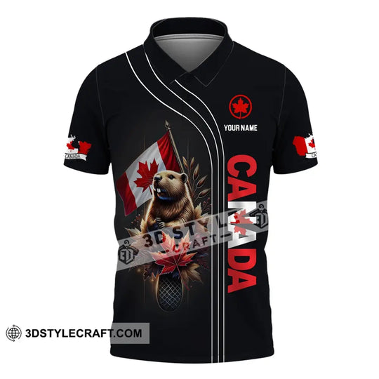 Unisex Shirt, Custom Name Canada Shirt, Canada Polo Long Sleeve, Canada Gift style option 4