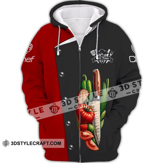 Unisex Shirt, Custom Name Chef Shirt, Chef Apparel, Gift for Cooking Lovers style option 3
