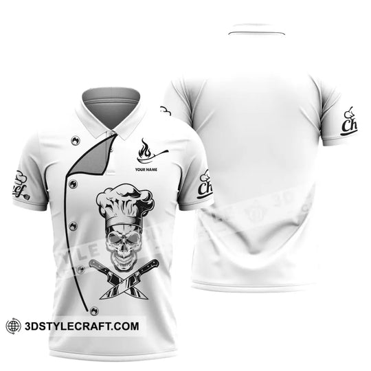 Unisex Shirt, Custom Name Chef Shirt, Chef Apparel, Chef Polo Long Sleeve, Cooking Love T-Shirt style option 4