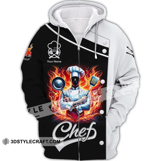 Unisex Shirt, Custom Name Chef Shirt, Chef Apparel, Chef Polo Long Sleeve, Cooking Love T-Shirt style option 3