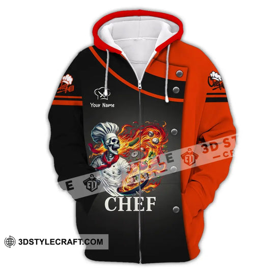 Unisex Shirt, Custom Name Chef Shirt, Chef Apparel, Chef Polo Long Sleeve, Cooking Love T-Shirt style option 3