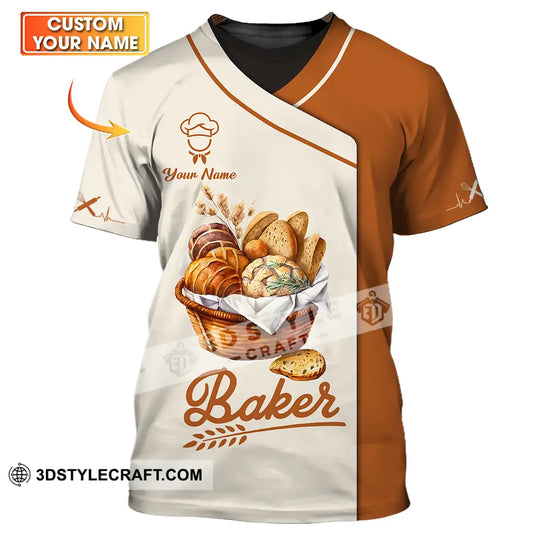 Unisex Shirt - Custom Name Chef Shirt, Bakers Shirt style option 1