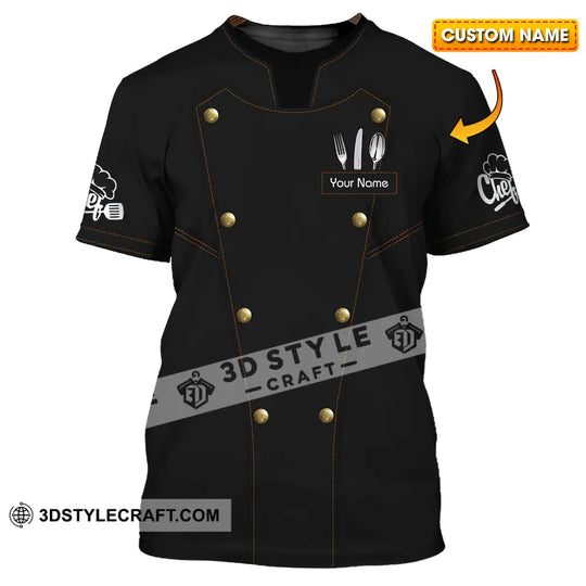 Unisex Shirt - Custom Name Chef Shirt Basic style option 1