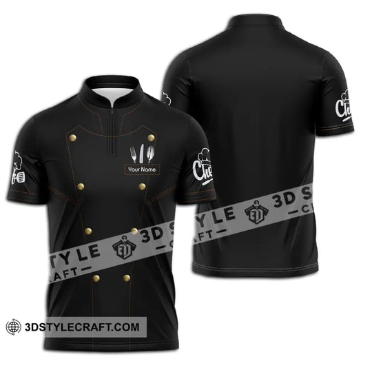 Unisex Shirt - Custom Name Chef Shirt Basic style option 2