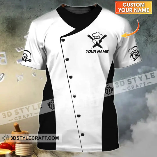 Unisex Shirt - Custom Name Chef Shirt, Classic Chef Shirt style option 1