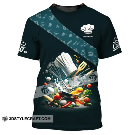 Unisex Shirt, Custom Name Chef Shirt, Cooking Chef, Gift for Cooking Lovers style option 1