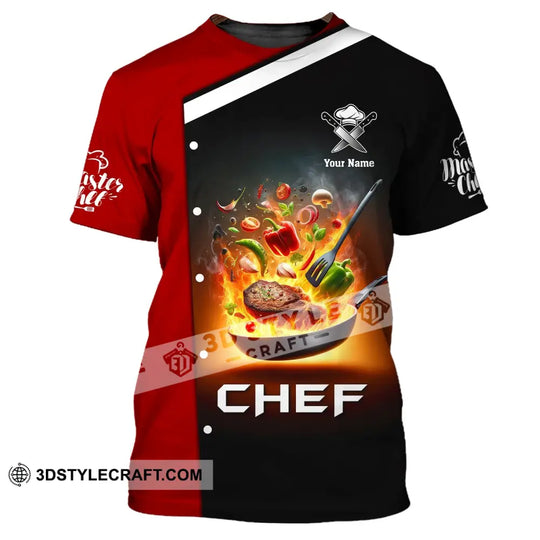 Unisex Shirt, Custom Name Chef Shirt, Cooking Chef Polo, Gift for Cooking Lovers style option 2