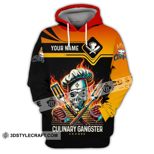Unisex Shirt - Custom Name Chef Culinary Gangster Shirt style option 2