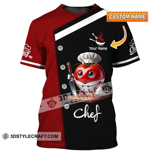 Unisex Shirt, Custom Name Chef Shirt, Chef Gift style option 1