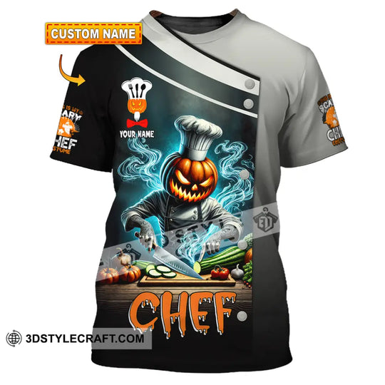 Unisex Shirt, Custom Name Chef Shirt, Chef Halloween, Chef Polo Long Sleeve, Cooking Love T-Shirt style option 1