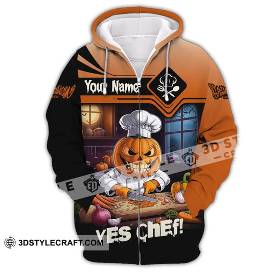 Unisex Shirt, Custom Name Chef Shirt, Chef Halloween, Chef Polo Long Sleeve, Cooking Love T-Shirt style option 3
