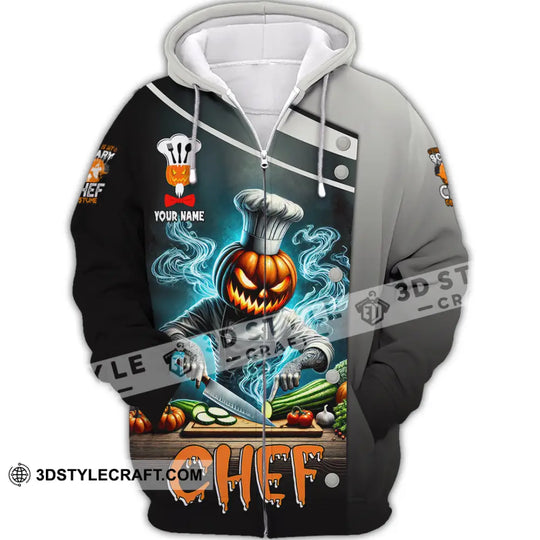Unisex Shirt, Custom Name Chef Shirt, Chef Halloween, Chef Polo Long Sleeve, Cooking Love T-Shirt style option 3