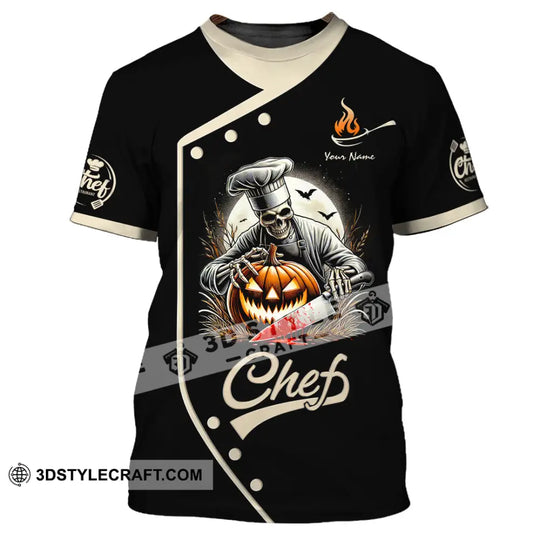 Unisex Shirt, Custom Name Chef Shirt, Chef Polo Long Sleeve, Chef Apparel, Cooking Love T-Shirt style option 2