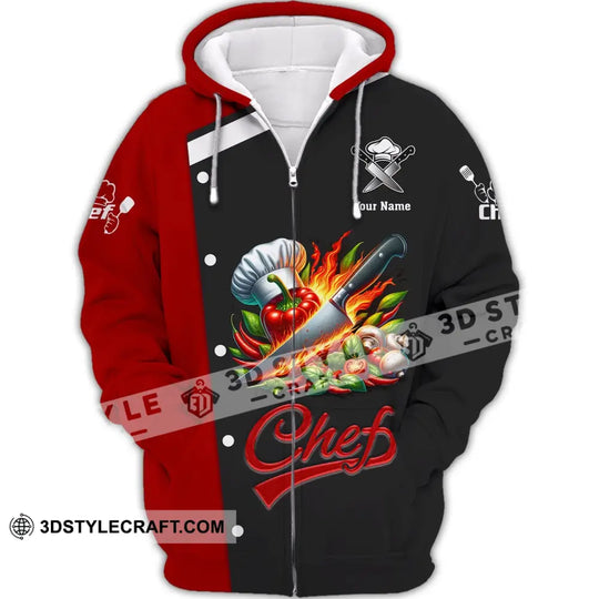 Unisex Shirt, Custom Name Chef Shirt, Chef Name Shirt, Chef Polo Long Sleeve, Gift for Chefs style option 3