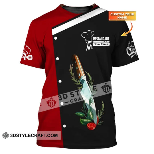 Unisex Shirt, Custom Name Chef Shirt, Restaurant Chef, Gift for Cooking Lovers style option 1