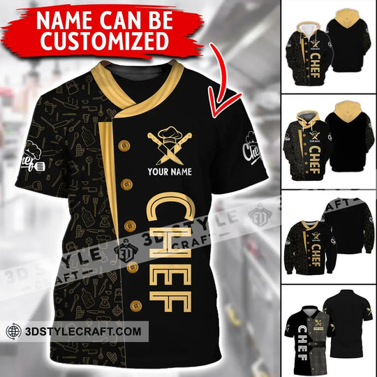 Unisex Shirt, Custom Name Chef T-shirt, Cooking Lover Shirt, Cooking Apparel style option 2