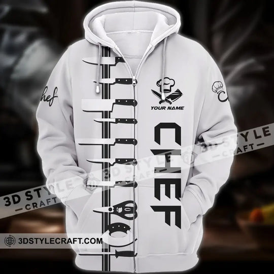 Unisex Shirt - Custom Name Shirt, Chef White Shirt style option 4