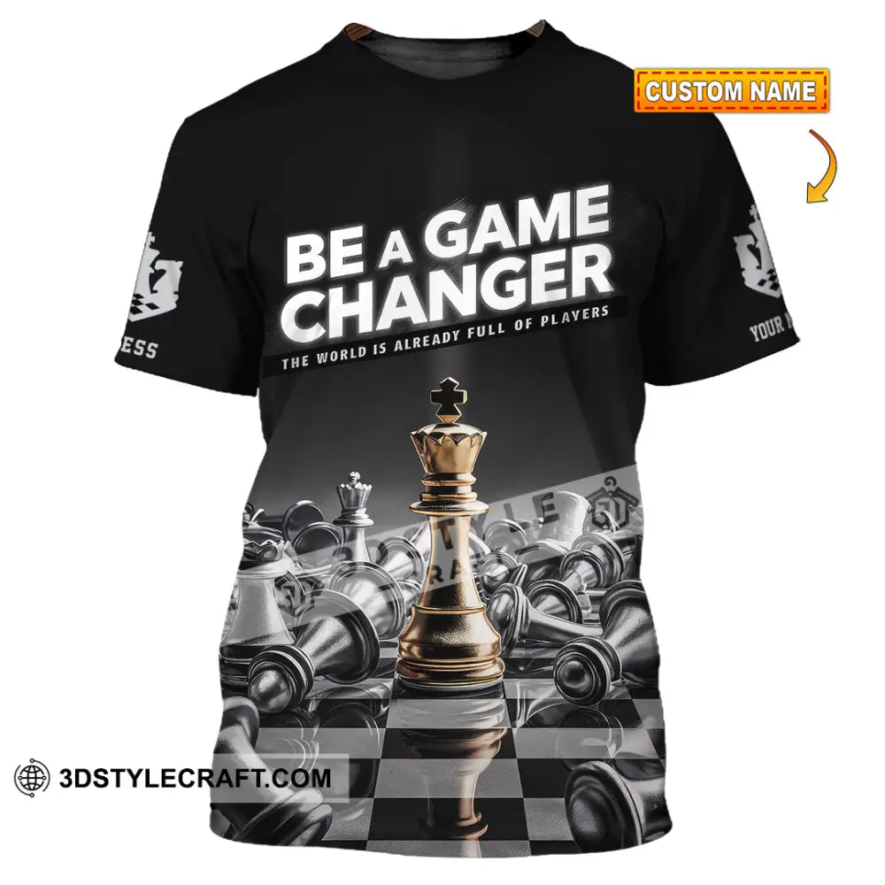 Unisex Shirt Custom Name Chess Apparel Polo Long Sleeve Love T-Shirt T-Shirt