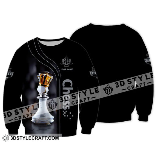 Unisex Shirt, Custom Name Chess Shirt, Chess Apparel, Chess Polo Long Sleeve, Chess Love T-Shirt style option 4