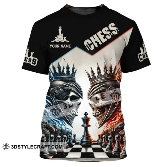 Unisex Shirt, Custom Name Chess Shirt, Chess Lover Hoodie Shirt Polo Long Sleeve Shirt style option 2