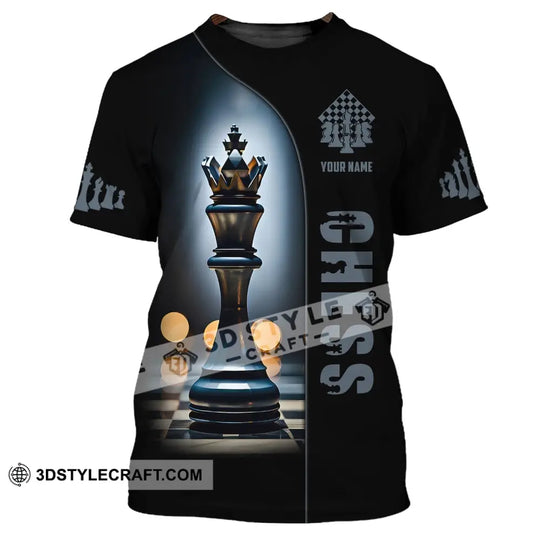 Unisex Shirt, Custom Name Chess T-Shirt, Chess Game Shirt, Gift for Chess Lover style option 2