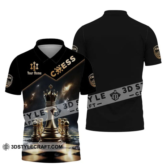 Unisex Shirt, Custom Name Chess T-Shirt, Chess Game King Shirt style option 4