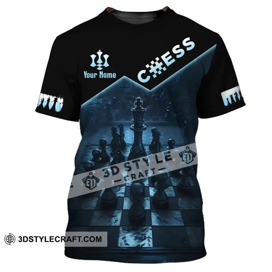 Unisex Shirt, Custom Name Chess T-Shirt, Chess Game Shirt style option 2