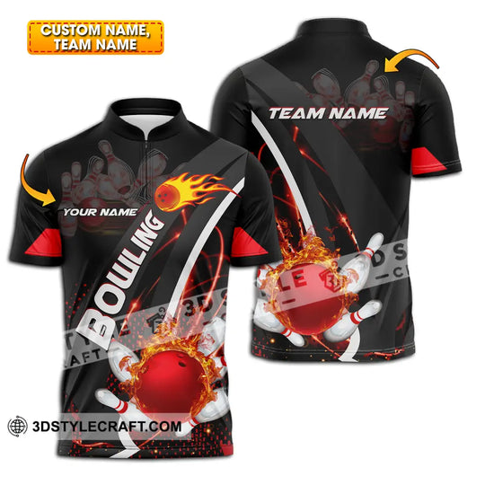 Unisex Shirt - Custom Name Shirt Classic Bowling Lover style option 1