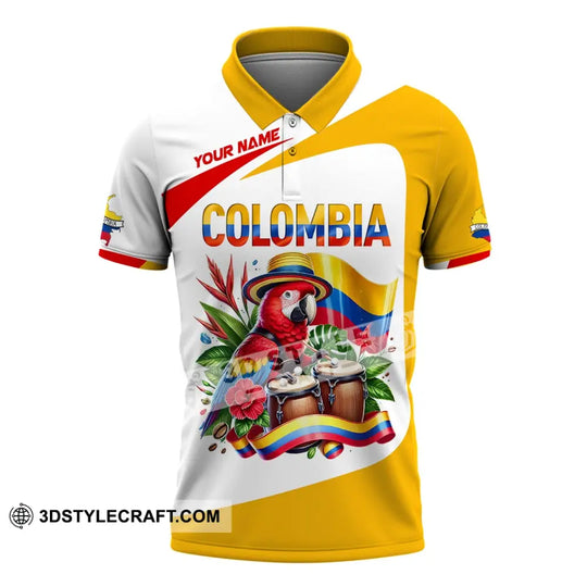 Unisex Shirt, Custom Name Colombia Shirt, Gift for Colombia Lover style option 4