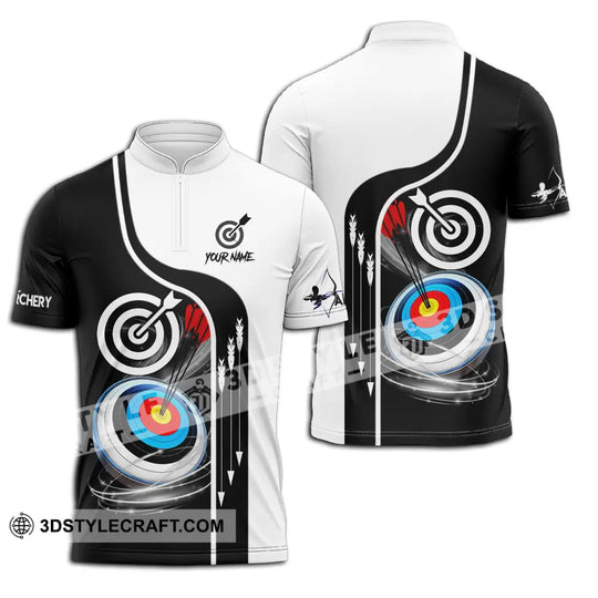 Unisex Shirt - Custom Name Color Sport Shirt, Archery Classic style option 2