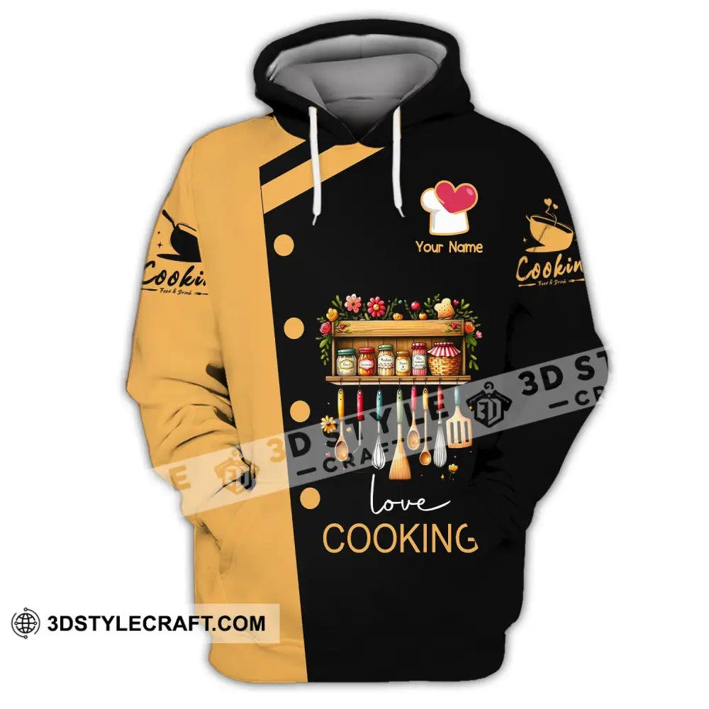Unisex Shirt - Custom Name Cooking Hoodie / S T-Shirt