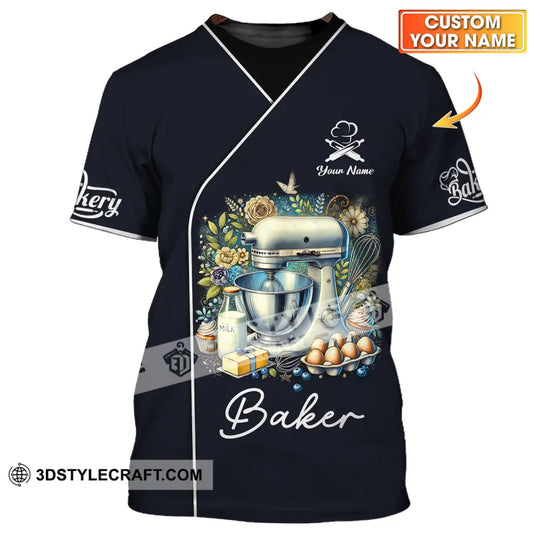 Unisex Shirt - Custom Name Cooking Lover Shirt, Baker style option 1