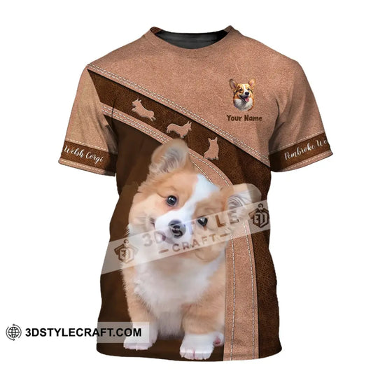 Unisex Shirt, Custom Name Corgi Shirt, T-Shirt for Dog Lover, Pet Lover Apparel style option 2