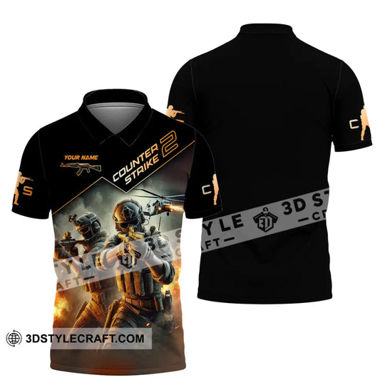 Unisex Shirt, Custom Name Counter Strike Game Shirt, Counter Strike Game T-Shirt, Gamer Gift style option 3
