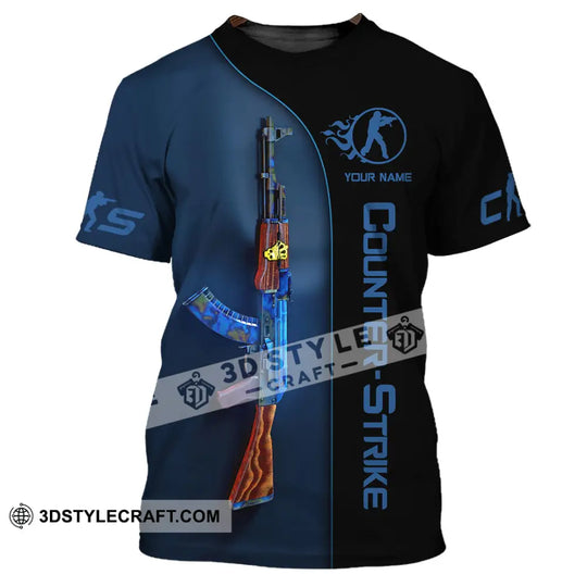 Unisex Shirt, Custom Name Counter Strike Game Shirt, Counter Strike Game T-Shirt, Gamer Gift style option 2
