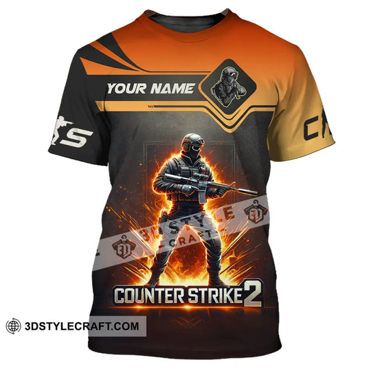 Unisex Shirt, Custom Name Counter Strike Game Shirt, Counter Strike Game T-Shirt, Gamer Gift style option 2