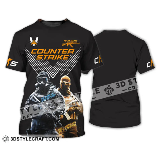 Unisex Shirt, Custom Name Counter Strike Game Shirt, Counter Strike Game T-Shirt, Gamer Gift style option 3