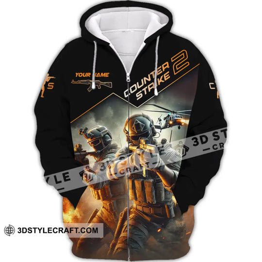 Unisex Shirt, Custom Name Counter Strike Game Shirt, Counter Strike Game T-Shirt, Gamer Gift style option 4