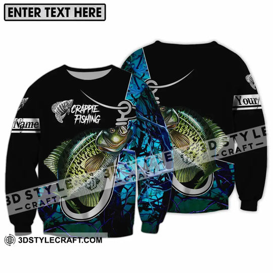 Unisex Shirt - Custom Name Crappie Fishing Shirt style option 4