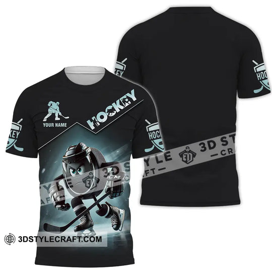 Unisex Shirt - Custom Name Shirt Dark Hockey style option 2