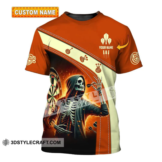 Unisex Shirt, Custom Name Dart Shirt, Darts T-Shirt, Gift for Darts Lover, Darts Gamer T-Shirt style option 1