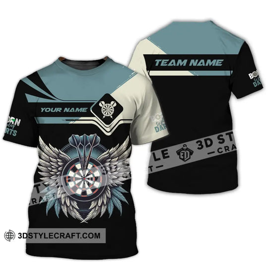 Unisex Shirt, Custom Name Dart Shirt, Darts T-Shirt, Gift for Darts Lover, Darts Gamer T-Shirt style option 2