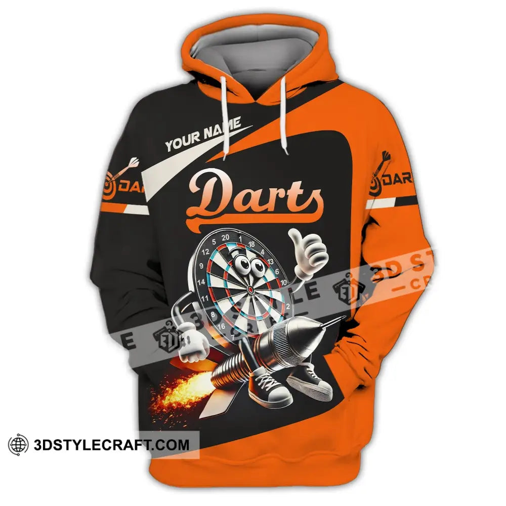 Unisex Shirt Custom Name Dart Lover T-Shirt Hoodie / S T-Shirt
