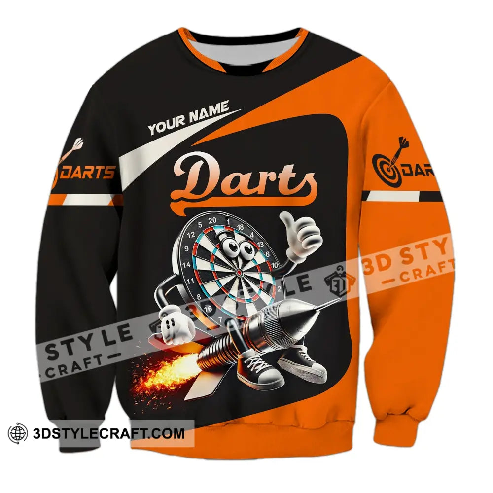Unisex Shirt Custom Name Dart Lover T-Shirt Long Sleeve / S T-Shirt
