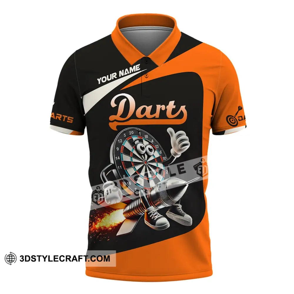 Unisex Shirt Custom Name Dart Lover T-Shirt Polo / S T-Shirt