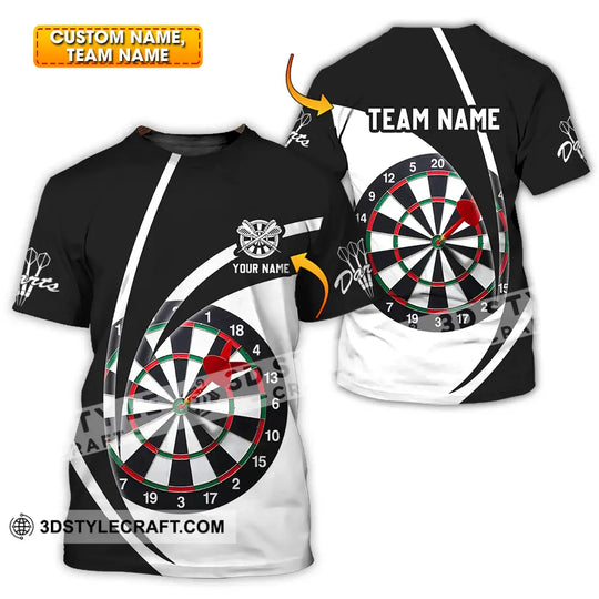 Unisex Shirt - Custom Name Darts Player Shirt Classic Color style option 1