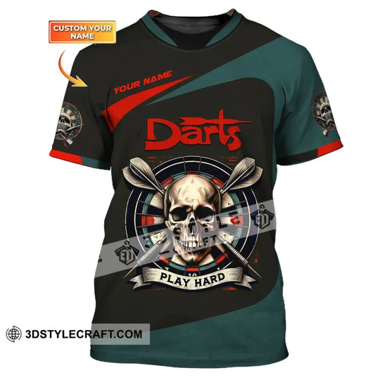 Unisex Shirt, Custom Name Darts Shirt, Darts Polo Long Sleeve, Darts Lover Gift style option 1