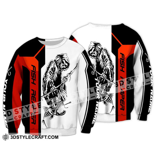 Unisex Shirt - Custom Name Death Fish Reaper Shirt style option 4